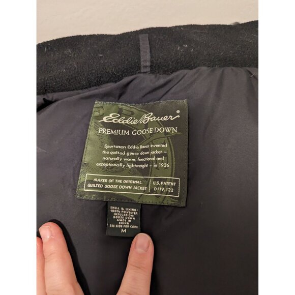 Eddie Bauer Premium Goose Down Quilted Puffer Vest Black Medium - Picture 4 of 5